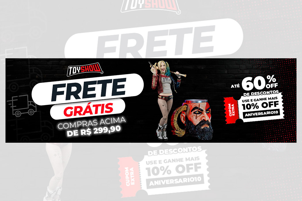 Banner Frete Grátis - Toyshow